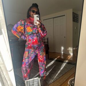 FARM Rio Tropical Print Jumpsuit - (Size M) Used, in good condition.